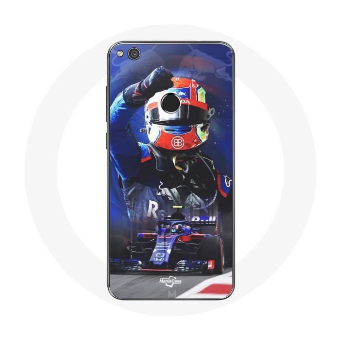 Coque - Huawei - P8 Lite 2017 - Formule 1 - Pierre Gasly - Souple Sportif Rouge Bleu