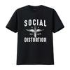 Футболка Social Distortion Крылатое Колесо винтажная Стирка мода Немного Унисекс Универсальная Повседневная дизайнерская одежда графический
