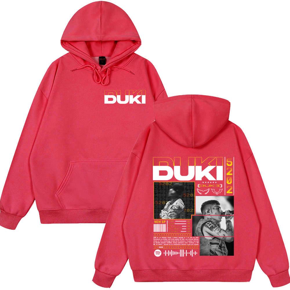 2025 Горячая Распродажа Топы Рэпер Duki Duki 5202 MIXTAPE 2025 Альбом Одежда Мужская Женская Мода Хип-Хоп Винтаж Худи Новый Стиль Худи