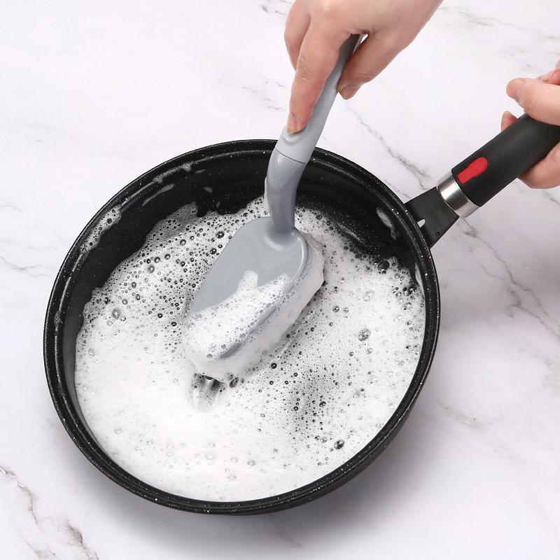 Длинная ручка с антипригарным покрытием для очистки масла на кухне с функцией подвешивания