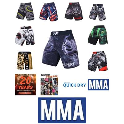 MMA Muay Thai Kickboxing Boxing Shorts Mixed Martial Art UFC Boxer Unisex Men Women Pants Fighting Fitness Gym Training Sport Workout