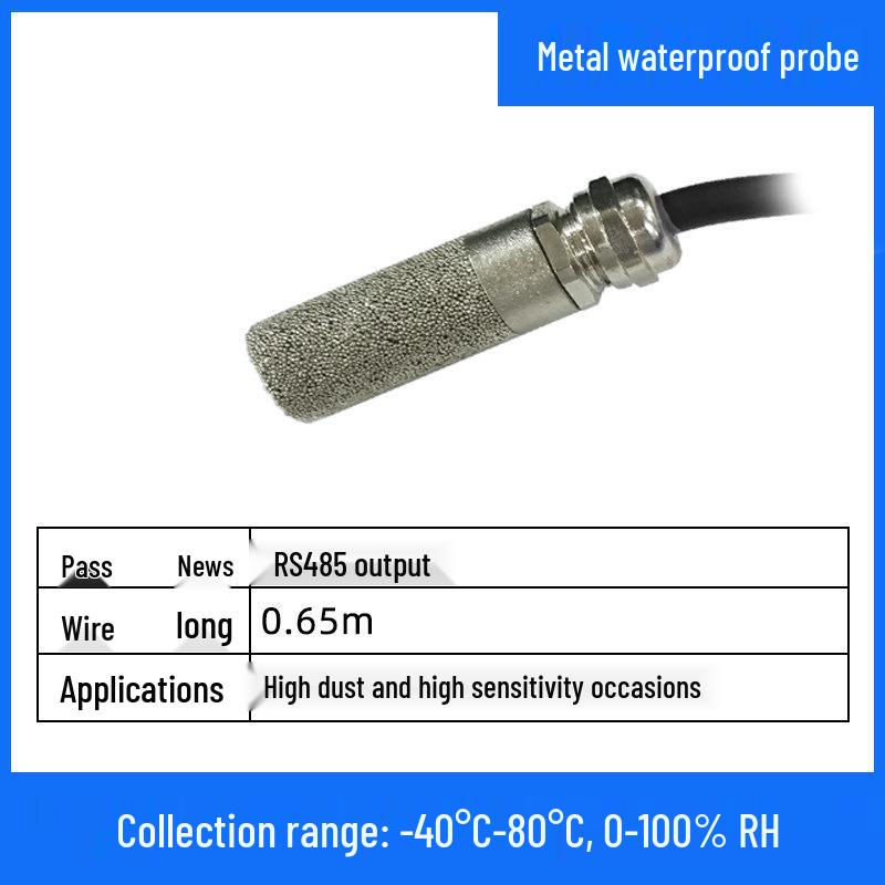 RS485 Датчик температуры и влажности: Передатчик с датчиком для мониторинга в реальном времени, устойчивый к высоким температурам и пыли