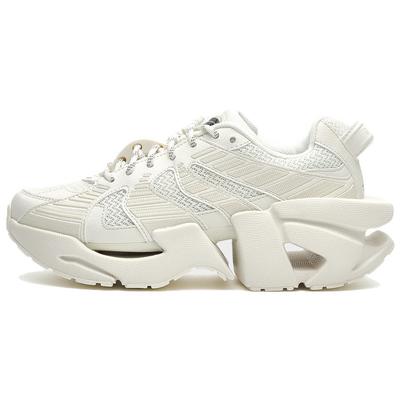 Кроссовки Space Ткань Синтетическая кожа ТПУ Износостойкие Нескользящие Низкие Кроссовки для папы Женские кроссовки Белые F12W324103FWT