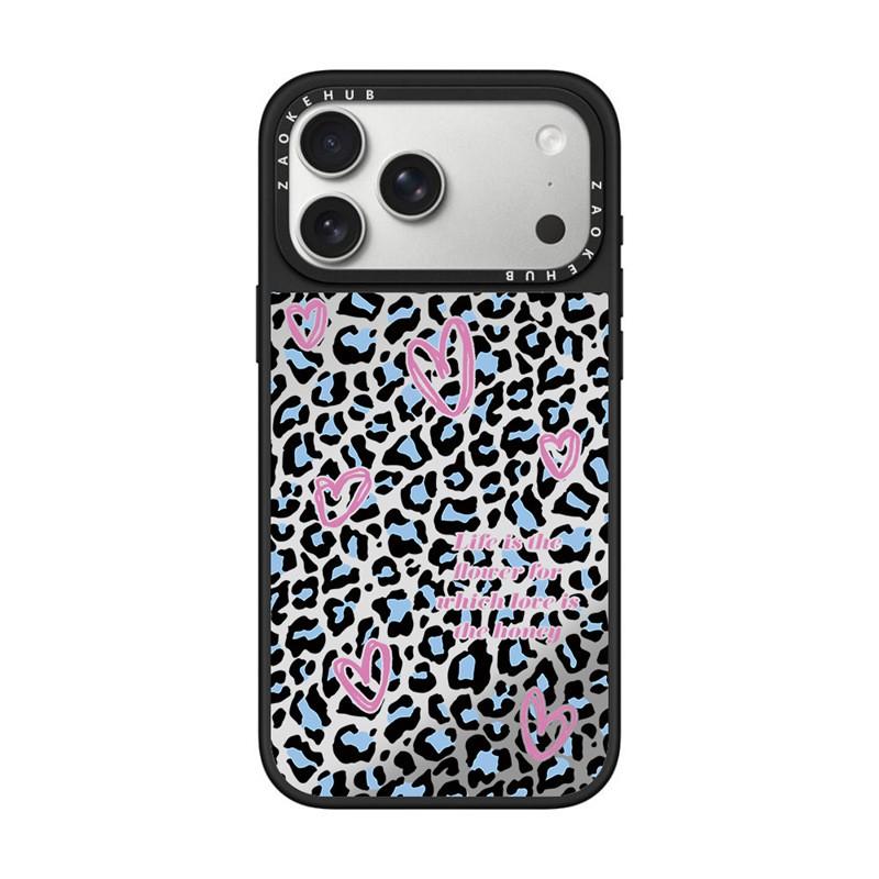 Cute Kawaii Bear Cat Mirror Phone Case IPhone 17 Pro Max 16 Hard Cover With MagSafe Support