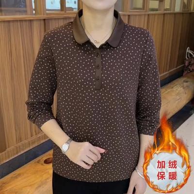 Осенний темперамент Модная рубашка с длинным рукавом Новая рубашка с лацканами Базовая рубашка с цветочным принтом Свободный повседневный принт Универсальный топ