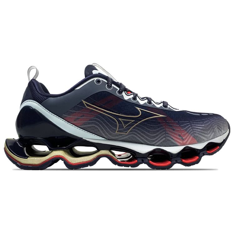 Mizuno Prophecy X Fashion Comfortable Cushioning Running Shoes Men Sneakers Black Red J1GC210050