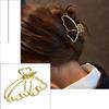 Простые геометрические золотые металлические заколки для волос для женщин и девочек, заколки для волос с жемчугом, повязка на голову, заколка для волос, заколка-краб, аксессуары для волос