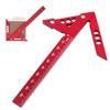 Aluminum Triangle Ruler, Woodworking Center Square, 45 Ruler, Right Angle & 45 Degree Ruler, Square, Marking Tool, Center Measuring Tool, Carpentry T