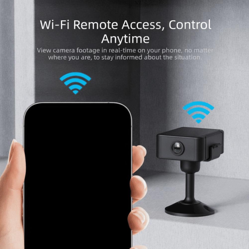 4K Resolution Mini Camera Night Vision Smart Camera Compact Design WIFI Camera Home Monitoring