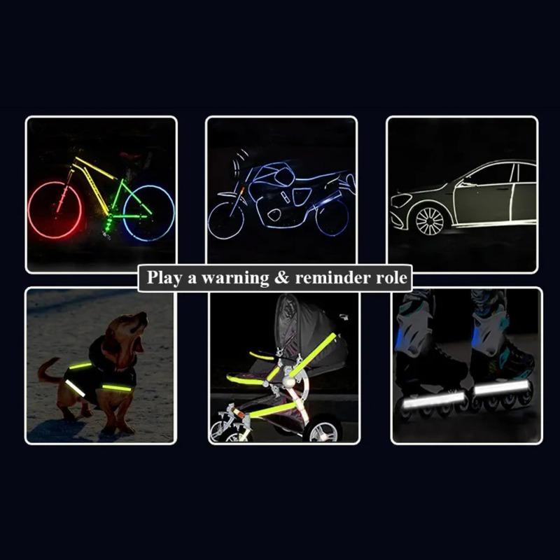 Светоотражающие наклейки для велосипеда, светоотражающие наклейки для горного велосипеда, светящаяся безопасная наклейка на колесо мотоцикла для велосипеда, аксессуары для тела