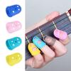 4pcs/set Solid Color Guitar Fingertip Protectors Non-Slip Silicone Finger Guards   Playing Piano