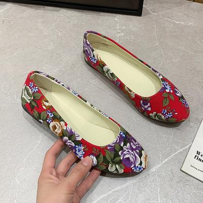 2024 женские новые туфли на плоской подошве Camo Rose Multi Color, корейская версия, легкая повседневная женская обувь класса люкс, удобная обувь для мам