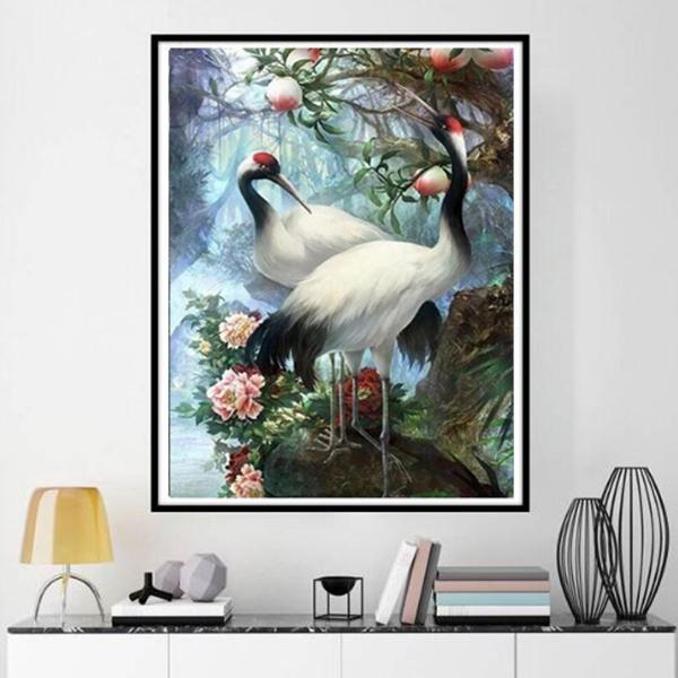 40*50 см Алмазная картина животное 5D Алмазная вышивка цветок и дерево DIY полная алмазная мозаика