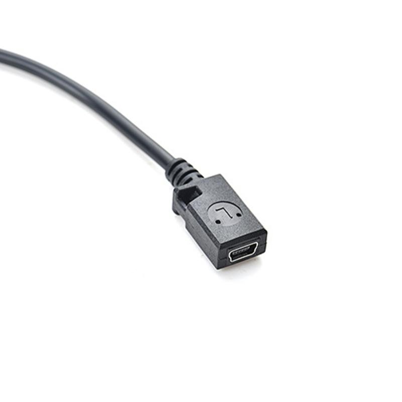 Мини USB 5-контактный female на Type C male Кабель для передачи данных для мобильного гейминга и зарядки планшета, 30 см