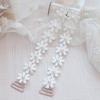 Underwear Pearl Flower Silicone Transparent Shoulder Strap for Women Girl Bra Strap Invisible Bra