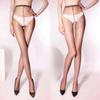 Ультратонкие 1D Сексуальные Колготки Масло Блестящие Колготки с Открытой Промежностью для Женщин Колготки Прозрачные с Завышенной Талией Глянцевые Гладкие Медиа