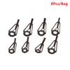 Stainless Steel Fishing Top Rod Guide Porcelain Ring 8Pcs Diy Fishing Pole Tip Repair Rod Tip Accessories Fishing Tackle Pesca