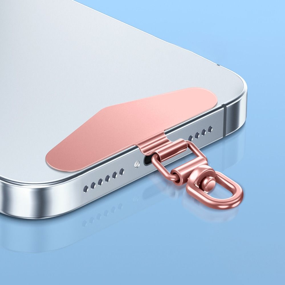 Ультратонкий клип для шнурка телефона, патч, клип для чехла из нержавеющей стали для мобильного телефона