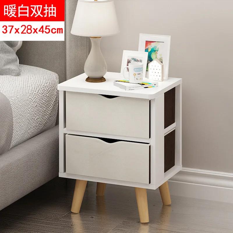 Прикроватная тумбочка простая современная тумбочка для хранения вещей простая спальня прикроватная тумбочка небольшой шкаф экономичный трансграничный