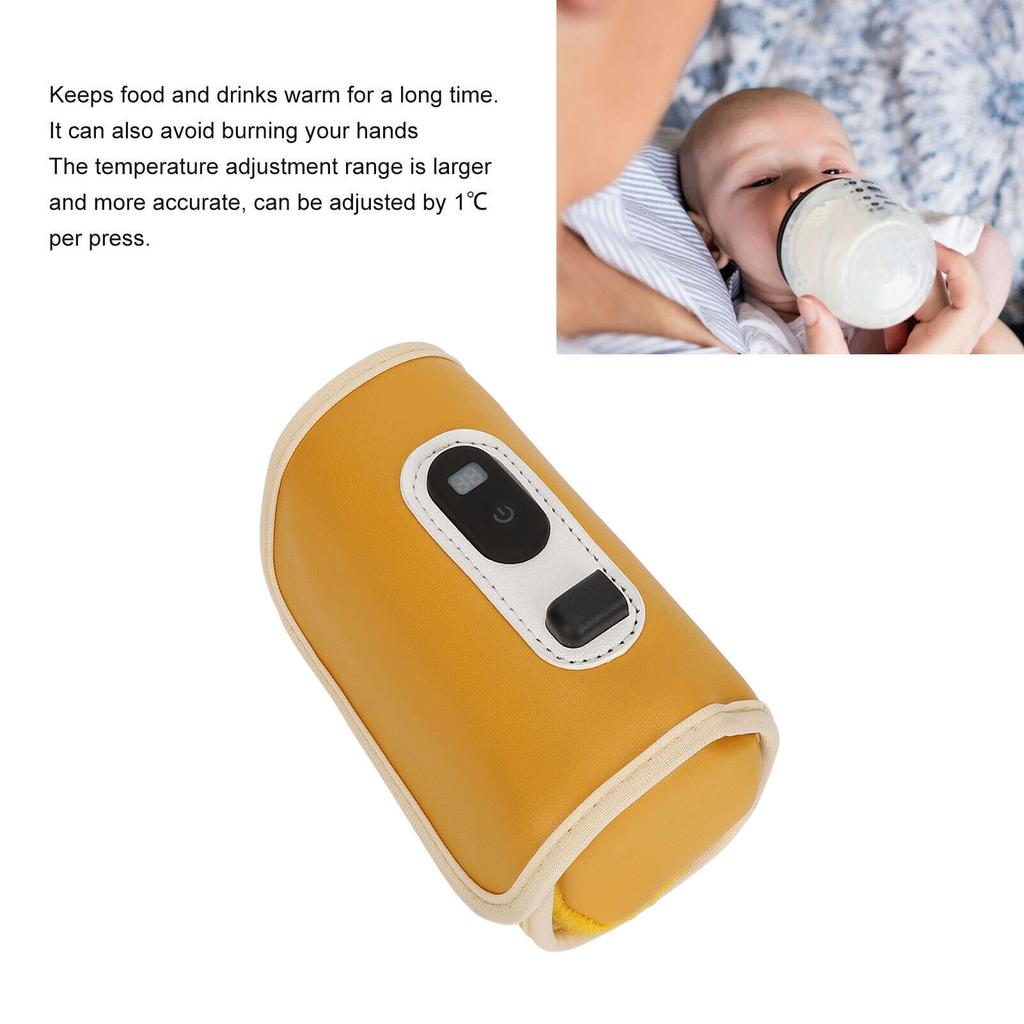 Сумка для подогрева бутылочек с молоком, портативная, безопасная, с регулировкой температуры, водонепроницаемая, с USB-подключением, для изоляции бутылок дома и на открытом воздухе