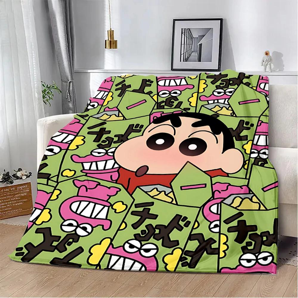 Crayon-ShinS chanS Printed Blanket Picnic Blankets Warm Blanket Soft and Comfortable Blanket Home Travel Birthday Gift