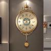 Европейские ретро настенные часы Гостиная Дом Новые креативные часы Настенные Бесшумные Высококлассные Кварцевые Тип Домашнее украшение