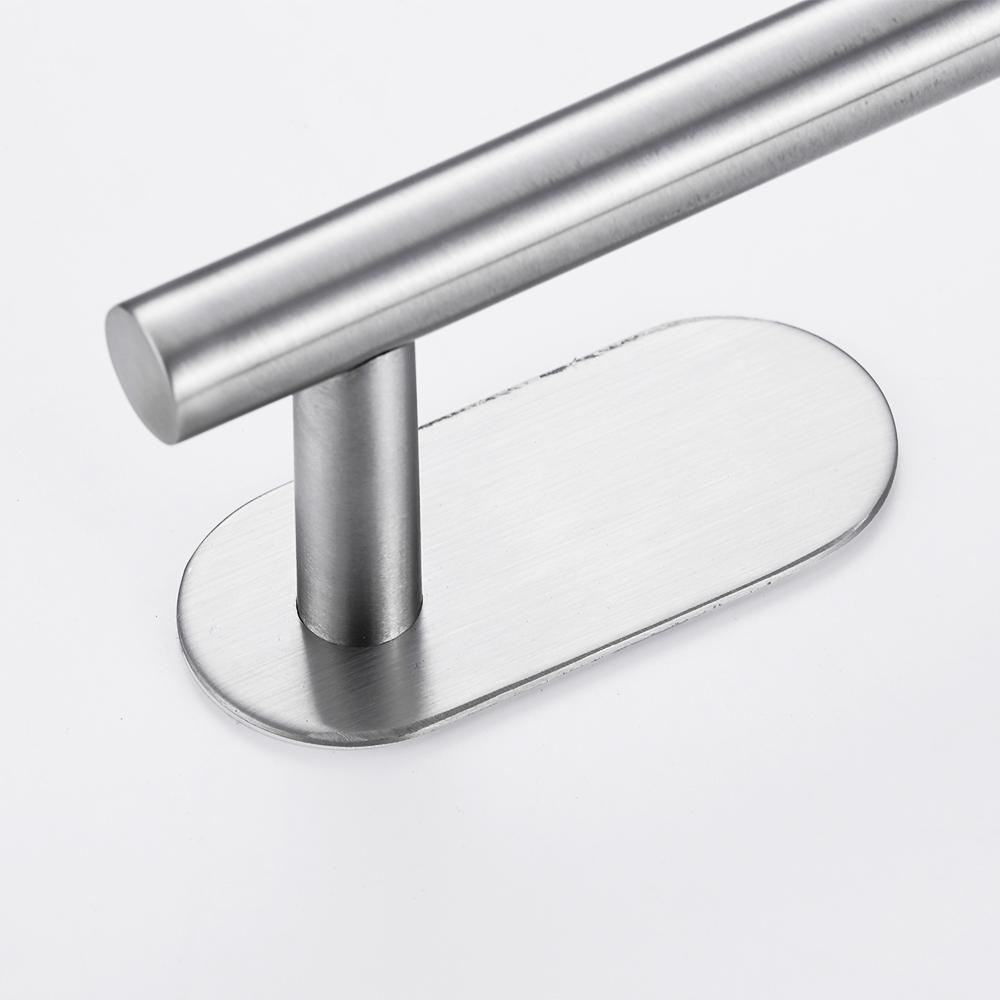 50cm Stainless Steel Bathroom Towel Rack No Drilling Self Adhesive Wall-Mounted Towel Clothes Shelf Holder Hanger Home Bath Rack