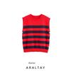 Araltay New Arrival Fashion Style Women's Clothing Fashion Side Button Decoration Knitting Vest Style Tops 2893078