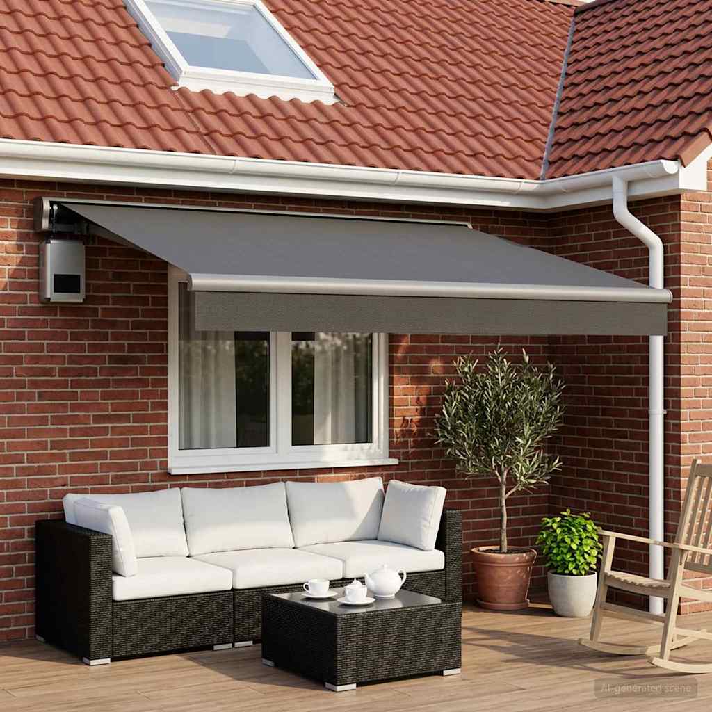 Replacement Awning Fabric Anthracite 500 x 300 cm Polyester
