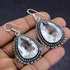 White Topaz Gemstone 925 Sterling Silver Jewelry Earring 2.09"