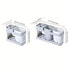 Chic Hollow Design Toothbrush & Toothpaste Holder Set with Drain - Ideal for Bathroom Organization, Home Decor