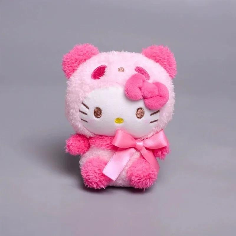 @Милая мини-брелок Sanrio Плюшевая кукла Куроми Брелок Плюшевая Хелло Китти Брелки Синнаморол Подвеска для сумки Игрушка Подарок