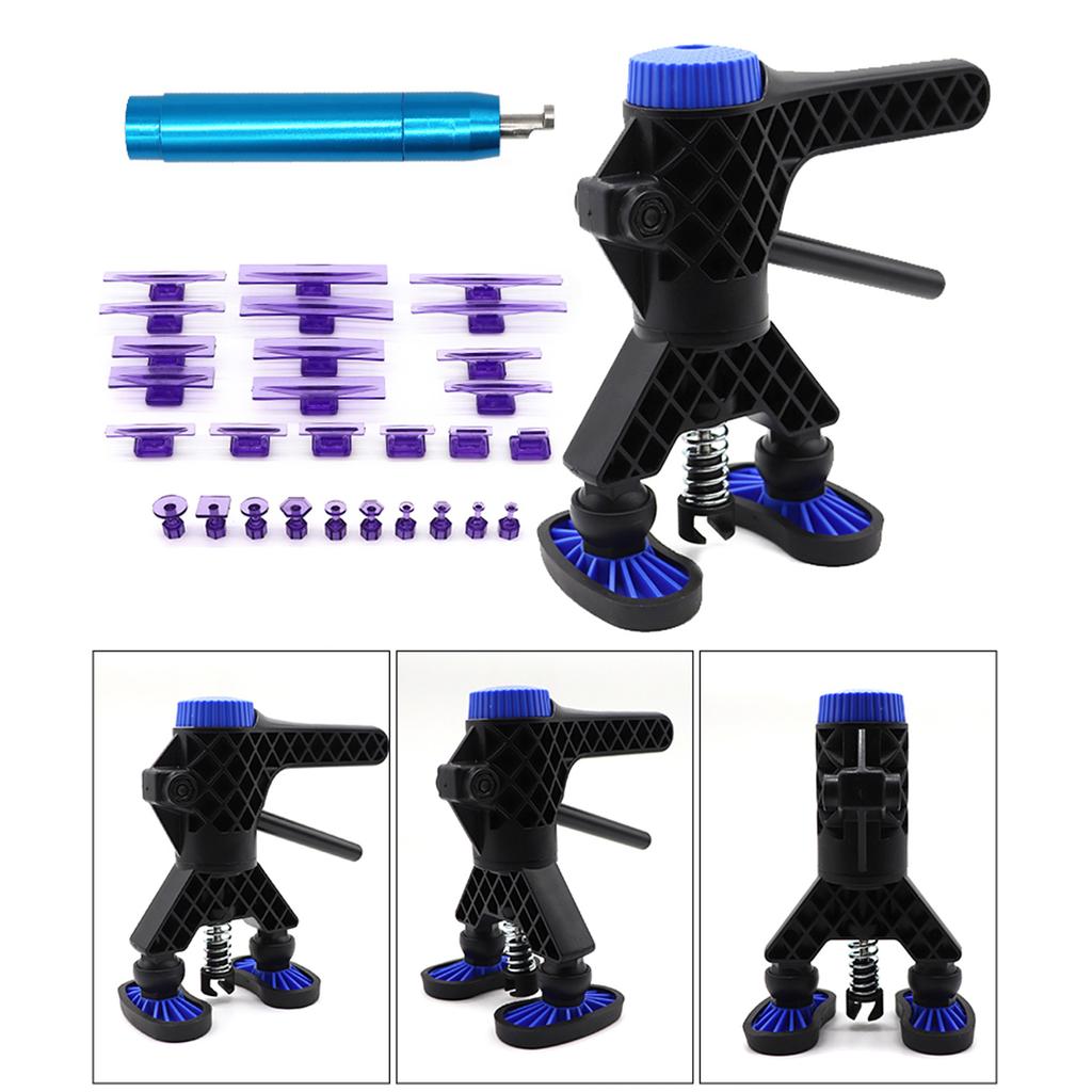 Инструменты для удаления вмятин на автомобиле, многоцелевой съемник с регулируемой ручкой, удаление вмятин без покраски, полный набор инструментов для ремонта