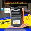 Беспроводной Bluetooth термопринтер Jingpu 58 мм для takeaway и штрих-кодов