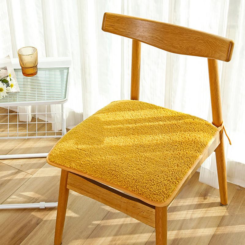Chair Cushion Pad Nonslip Seat Pad Soft Plush Cushion Thick Computer Chair Cushion Cover Folding Pad for Car Home Office Dining Room Kitchen Desk
