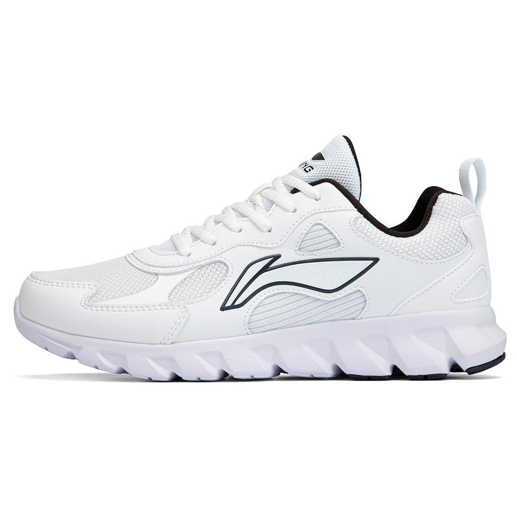 Коллекция Li Ning для бега Универсальные Сетчатые Устойчивые к истиранию Дышащие Низкие Повседневные Беговые кроссовки Мужские Белый Черный ARSR059-5