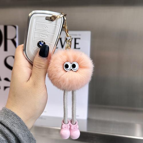 Милый мех кролика рекс, подвеска-брелок для автомобиля, плюшевая школьная сумка, подвеска в виде знаменитости, подарок.