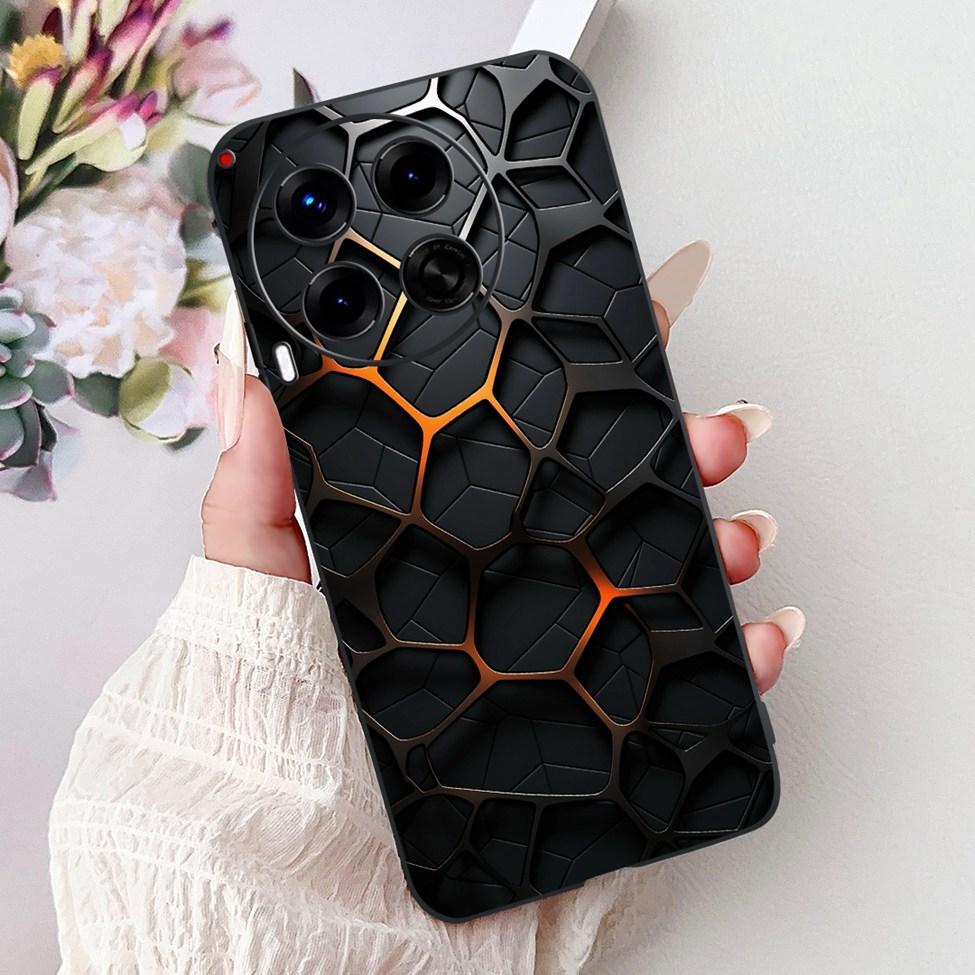 Черный Для Tecno Camon 30 CL6 CL6k Чехол Для Techno Camon 30 5G CL7 Крышка Роскошный Модный Забавный Милый Забавный Расписной Мягкий ТПУ