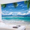 LB Natural Landscape Tapestry Blue Sky and Sea Beach Interior Multifunctional Wall Hanging Fabric Decorative Supplies Stylish Modern Art Redecoration