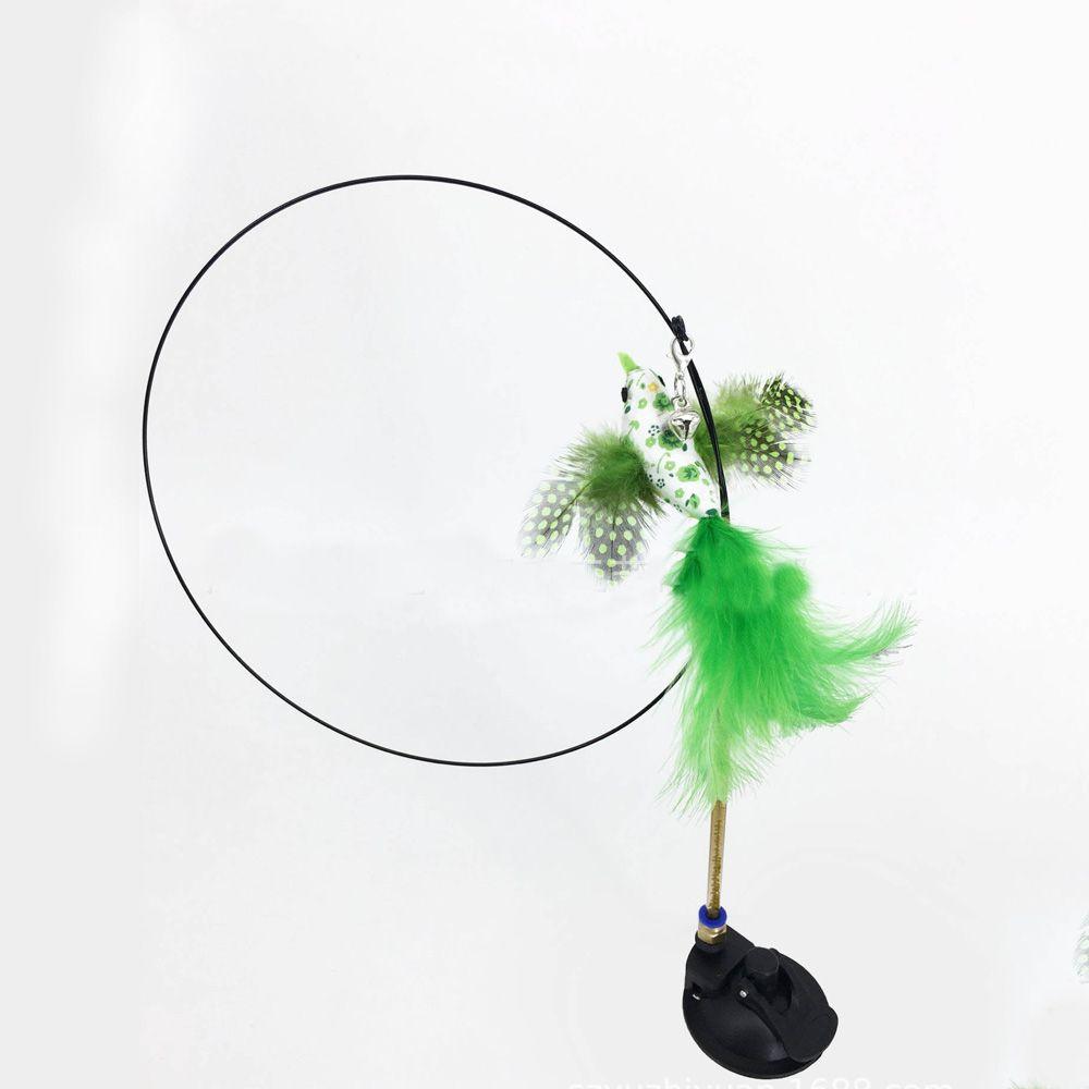 Play Pet Supplies Simulation Bird Stick Toy Wire Chaser Wand Cat Kitten Toys Teaser Feather