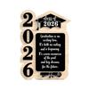 Деревянная настольная фоторамка на выпускной 2026 года