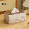 Premium Plastic Tissue Box Rectangular Box, Facial Tissues Holder Dispenser, Durable PP Napkin Storage Case, for Office Desk And Home Organization
