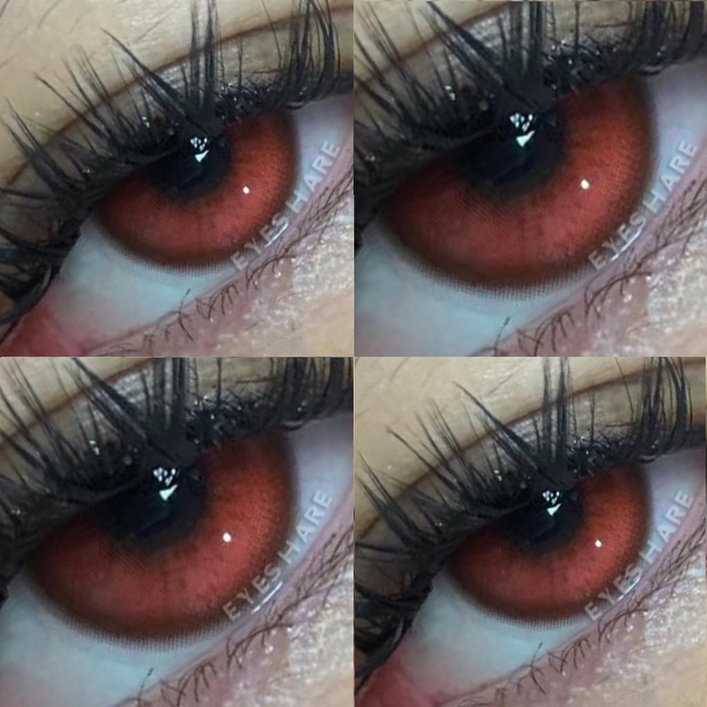 Eyeshare 1 пара розовых контактных линз для косплея, линзы для глаз, линзы для аниме, линзы для аниме-аксессуаров, фиолетовые линзы, красные линзы