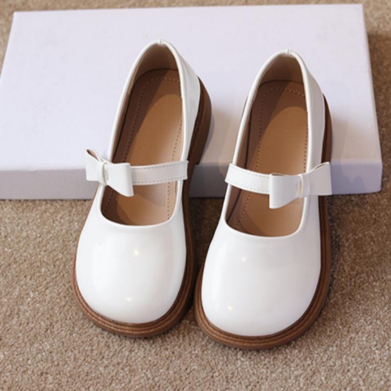 Весенние и осенние туфли для девочек из натуральной кожи. Туфли принцессы. Весенние туфли Мэри Джейн.