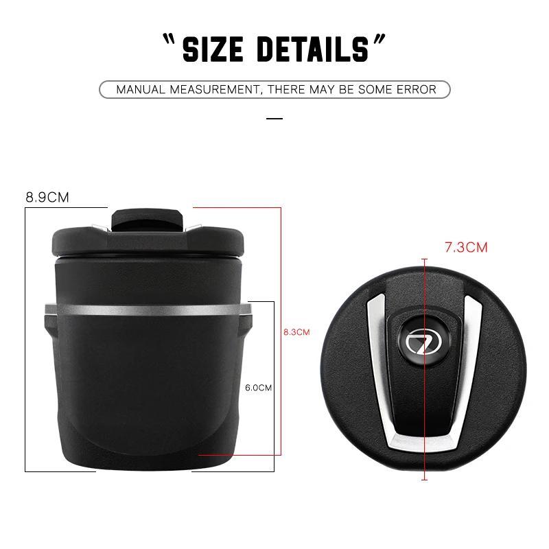 For Lexus F SPORT ES RX NX LS UX LM LX GX LC RZ IS CT GS RC HS SC TX LBX Car Interior Ashtray LED Light Ash Cup Accessories HF7