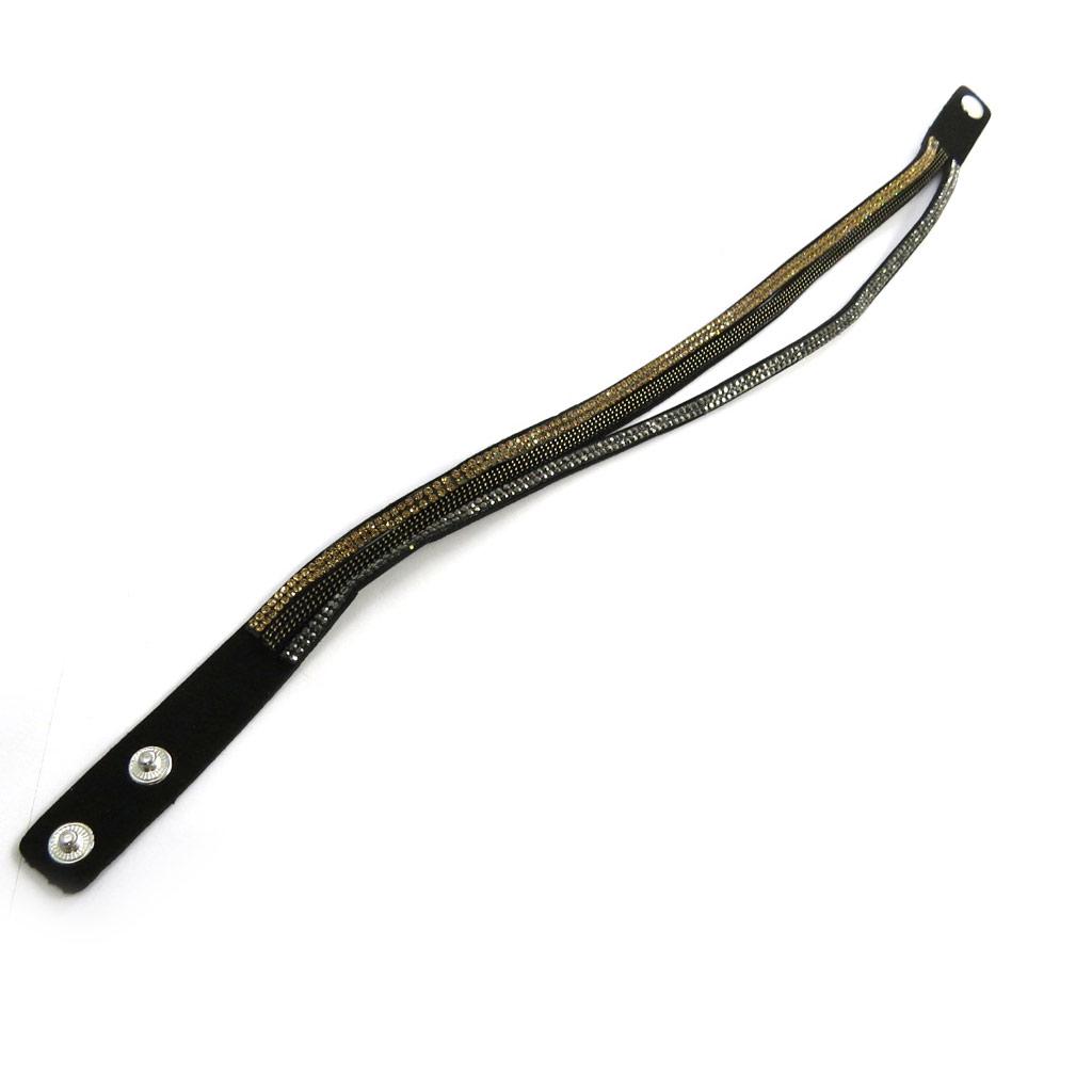 Les Trésors De Lily [N3054] - Дизайнерский браслет "Сисси" янтарно-серый (2 оборота)