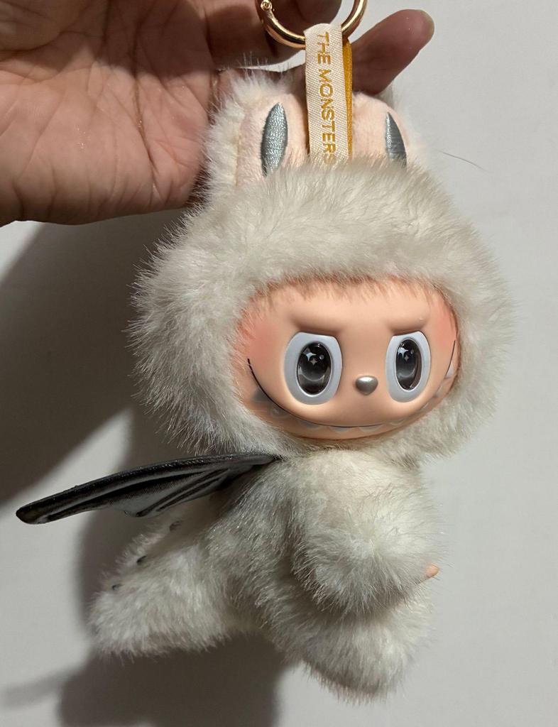 Кастомная кукла Labubu ZIMOMO: Маленький Вождь Розовый Ангел-Бабочка Подарок