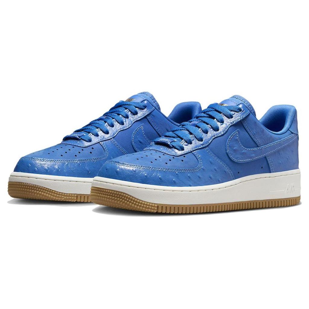 Nike Air Force 1 07 LX Blue Ostrich Женские кроссовки Star-Blue Sail Gum-Light-Brown DZ2708-400