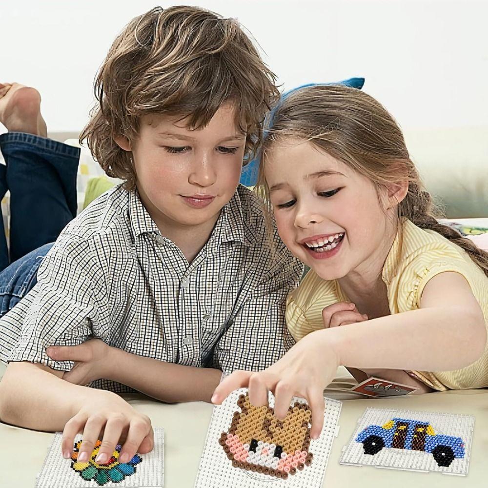 4Pcs High Temperature Resistance Melting Beads Pegboards DIY 2.6mm Hama Beads template  Kids Craft