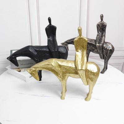 Современный скандинавский абстрактный орнамент в виде фигуры всадника - Декор в китайском стиле для офиса, отеля или прихожей дома.